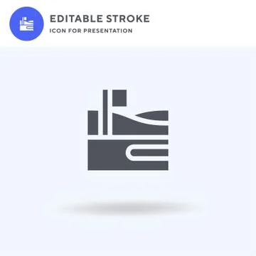 Golf Course icon vector, filled flat sign, solid pictogram isolated on white, Stockillustratie