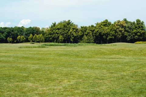 Golf course landscape Stock Photos