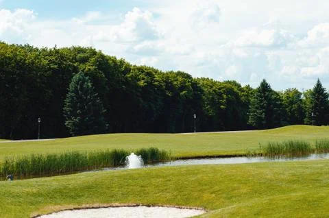 Golf course landscape Foto stock