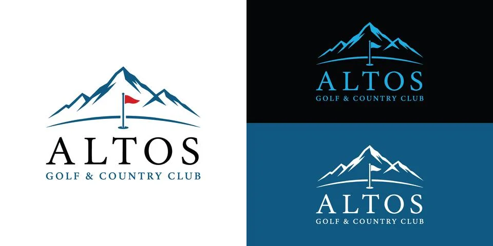 Golf Course Logo Stockillustratie