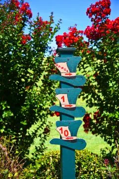 Golf Course Markers Foto stock