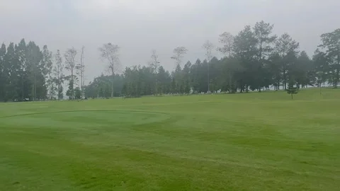 Golf course in the morning Stock Footage 287958919