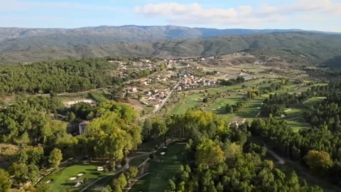 Golf Course in the Mountains Stock Footage 272215240