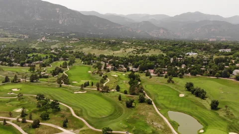 Golf Course Mountains Sky Stock Footage 231053239
