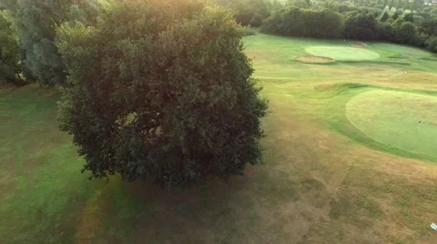 Golf course overview from above Stock Footage 52882668