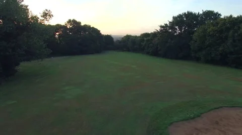 Golf course overview from above Stock Footage 52883061