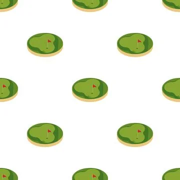 Golf course pattern seamless vector Stockillustratie