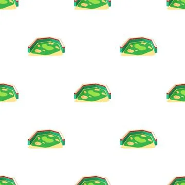Golf course pattern seamless vector Stockillustratie