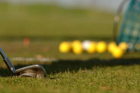 On the golf course Stock Photos