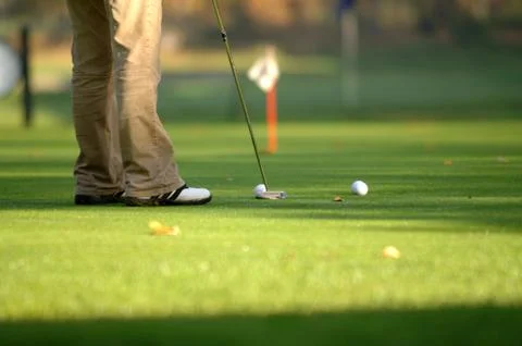On the golf course Stock Photos
