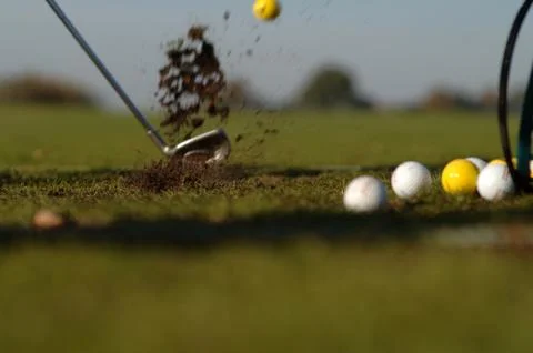 On the golf course Stock Photos