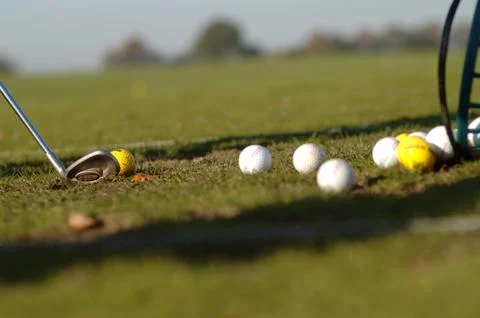 On the golf course Stock Photos
