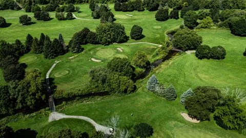 Golf Course River Stock-Fotos