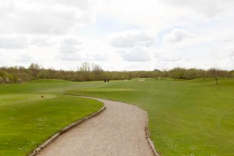 Golf course road Stock Photos