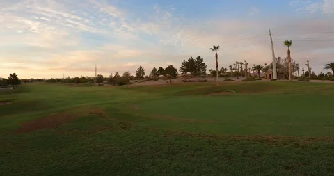 Golf Course Sky Timelapse Stock Footage 247090432