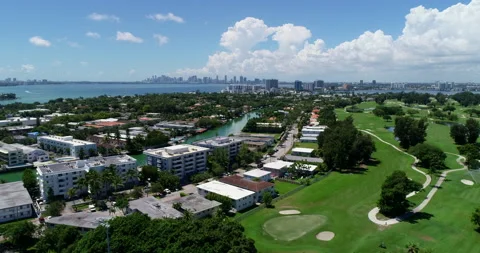 Golf Course in South Florida Stock Footage 231651344