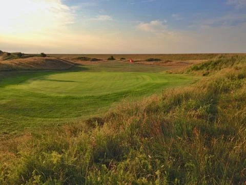 Golf course St. Peter-Ording Stock Photos