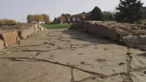 Golf Course Stone Bridge Stock-Footage 253505650