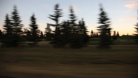 Golf course at sunset Vídeos de archivo 94040637