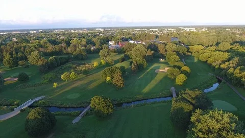 Golf Course Sunset Video stock 108470808