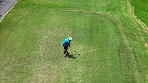 Golf course t shot 1st Vídeo Stock 250358978