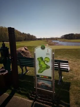 Golf Course View Scene 스톡 사진