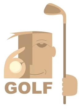 Golf design icon Stock Illustration