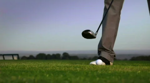 Golf drive Stock Footage