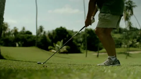 Golf drive Stock Footage 12139793