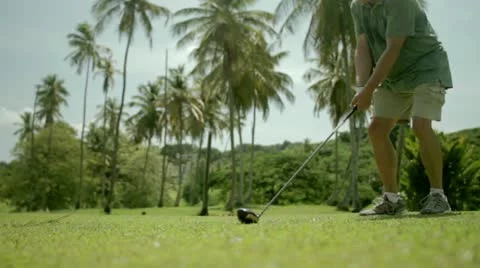 Golf drive Vídeos de archivo 12139818