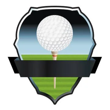 Golf Emblem Illustration Stock Illustration