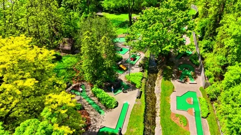 Golf - Fairmount Mini Golf - Syracuse, NY Stock Footage 336515783
