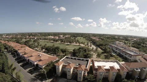 Golf field from above Stock Footage 45731482