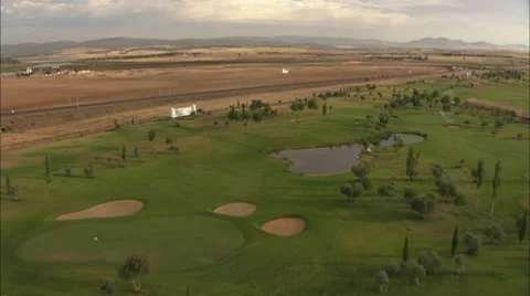 Golf field. Castilla 2 스톡 동영상 8829335
