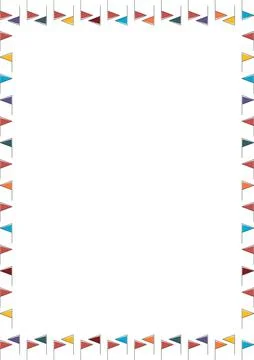 Golf flag elements frame. Colorful design for players template. Frame with em Stockillustratie