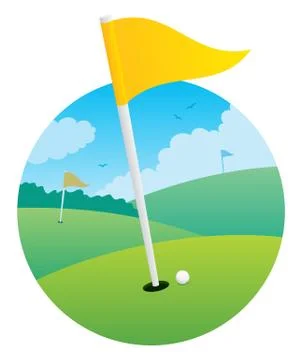 Golf Flag Stockillustratie