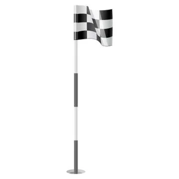 Golf Flag Stock Illustration