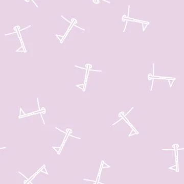 Golf flag line vector seamless pattern イラスト素材