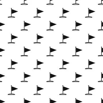 Golf flag pattern vector Stock Illustration