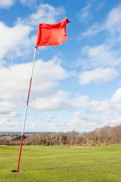 Golf flag Stock Photos
