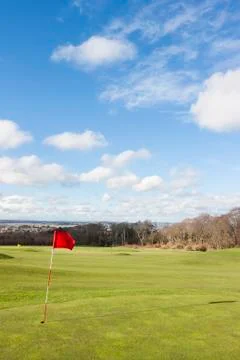 Golf flag Stock Photos