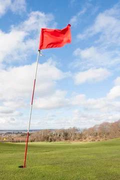 Golf flag Stock Photos