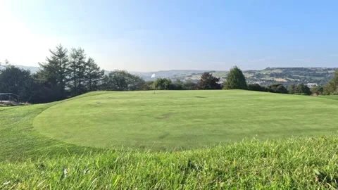 Golf Flag White 1 Stock Footage 283401786