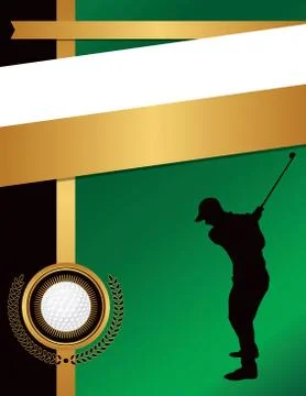 Golf Flyer Background Template Illustration Stock Illustration