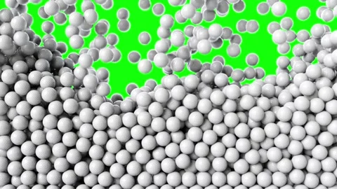 Golf game balls falling down. 動画素材 278650619