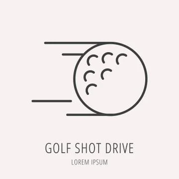 Golf Game Icon or Element Free Stock Illustration