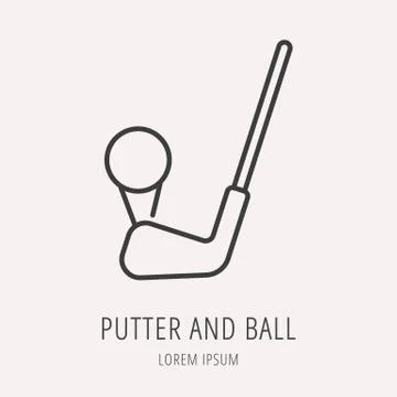 Golf Game Icon or Element Stock-Illustration