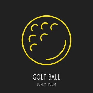 Golf Game Icon or Element Free Stock Illustration