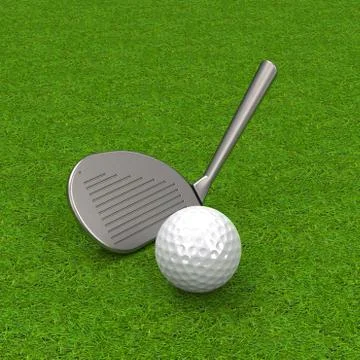 The golf game Stock Illustration