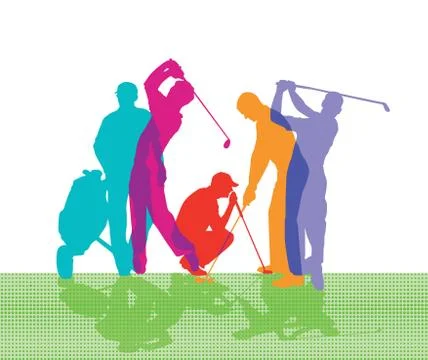 Golf Game illustration Stock Illustration